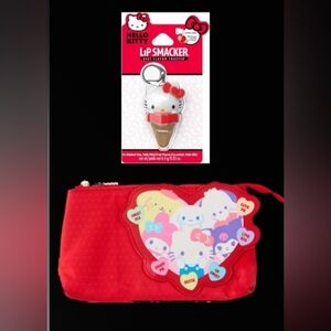 Hello Kitty Lot (Cosmetic Bag & Keychain Lip Balm)